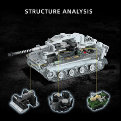 Tiger Tank Snow Camo | 1628 PCS